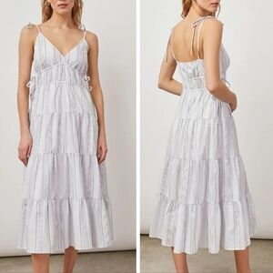 Rails Julia dress West Seaport Stripe spaghetti strap maxi length large